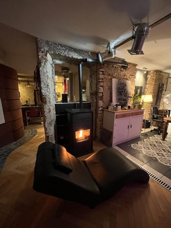 L'Appartement - Chambre Avec Salle De Bains Et Wc Dans Une Galerie D'Art Montbeliard Luaran gambar
